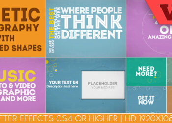 VideoHive Kinetic Typography With Animated Shapes 6552111