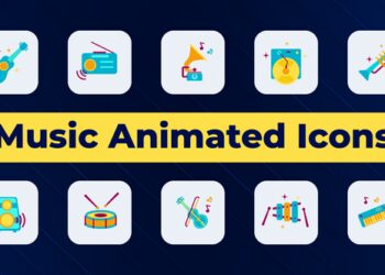 VideoHive Music Animated Icons 50895992