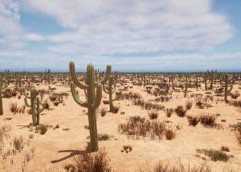 Create realistic game Cactus Optimized with Speedtree for UE By Lucas Anton-Gomez