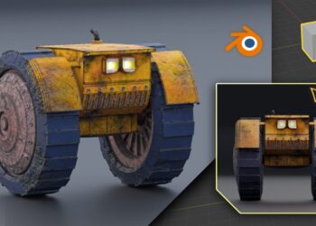 Creation of a realistic Robot on your first day in Blender. By Auripher Aetas Aurea