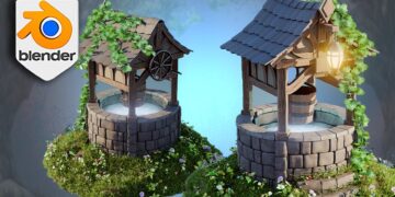 Stylized 3D Environments with Blender 4 Geometry Nodes By 3D Tudor
