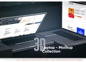 VideoHive 3d Laptop Collection - Mockup 51249241