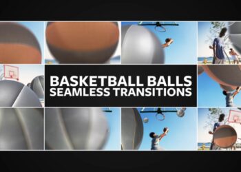 VideoHive Basketball Balls Seamless Transitions for After Effects 51098918