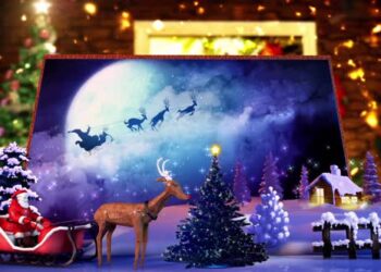 VideoHive Christmas Greetings Pop up book 49536314