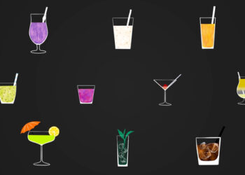 VideoHive Cocktail Animated Stickers for After Effects 51533678