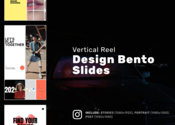 VideoHive Design Bento Slides Vertical Reel 51581784