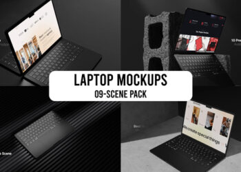 VideoHive Laptop Mockups Promo 51202235