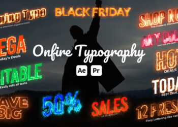 VideoHive On Fire Animated Typography 51301879