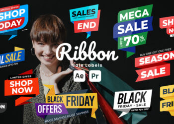 VideoHive Ribbon Sale Labels 51100915