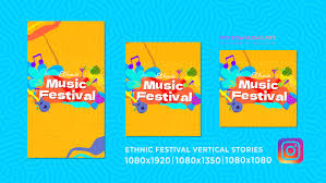 VideoHive Ethnic Music Festival Event Stories Reels 51061244