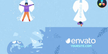 VideoHive Cartoon Snow Angel Logo | DaVinci Resolve 49553572