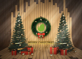 VideoHive Christmas Studio Logo for DaVinci Resolve 48934663