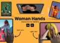 VideoHive Female Hand Gesture for Tablets 51757494