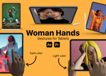 VideoHive Female Hand Gesture for Tablets 51757494