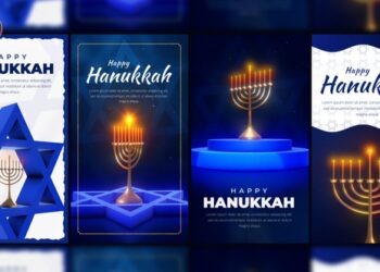 VideoHive Hanukkah Stories Pack 49663019
