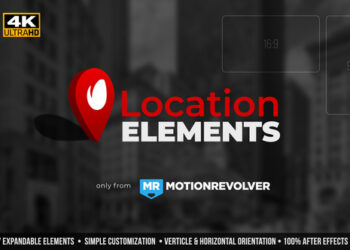 VideoHive Map Pin Location Elements 49656100