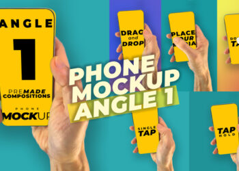 VideoHive Mobile Phone Mockup Pack - Angle 1 52030983