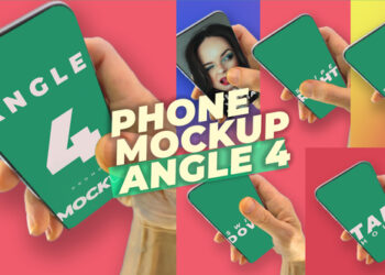 VideoHive Mobile Phone Mockup Pack - Angle 4 52031591