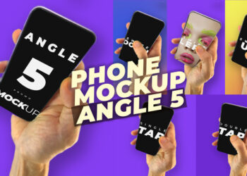 VideoHive Mobile Phone Mockup Pack - Angle 5 52031626