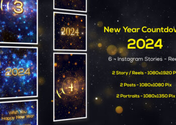 VideoHive New Year Countdown 2024 - Instagram Stories 49665276