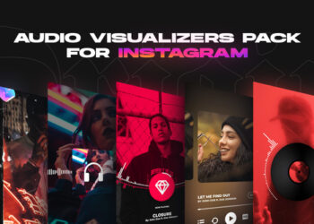VideoHive Origin — Instagram Stories music visualizer template pack for After Effects 38587352