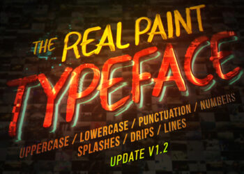 VideoHive Real Paint Typeface Kit 19688638