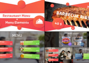 VideoHive Restaurant Menu and Elements for DaVinci Resolve 47595502