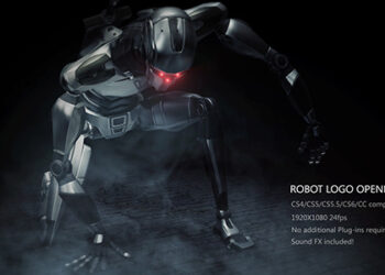 VideoHive Robot Logo Opener 9829267
