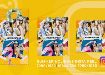 VideoHive Summer Holidays Travel Funky Vertical Instagram Opener 51934219