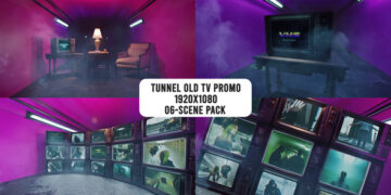 VideoHive Tunnel Old Tv Promo 51920248