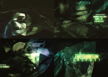 VideoHive Abstract Technology Black Crumpled Paper Film Credit 52257878