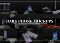 VideoHive Dark Phone Mockups 52212809