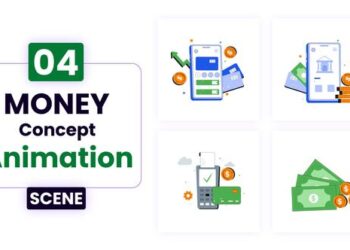 VideoHive Money Concept Illustration Animation 52648317