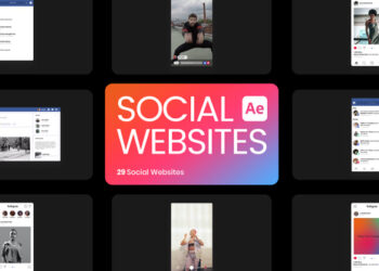 VideoHive Social Media Website for After Effects 50327781