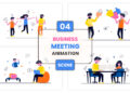 VideoHive Business Meeting Concept Animation Scene 53011616