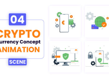 VideoHive Crypto currency Concept Illustration Animation 53011214