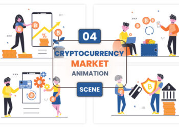 VideoHive Cryptocurrency Market Animation Scene 52876849