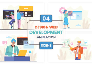 VideoHive Design Web Development Animation Scene 52876913
