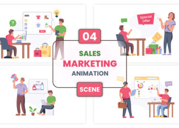VideoHive Sales Marketing Illustration Animation Scene 52876779