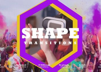 VideoHive Shapes Transitions 52907814