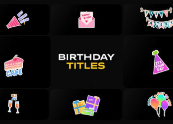 VideoHive Birthday Titles for DaVinci Resolve 53467111