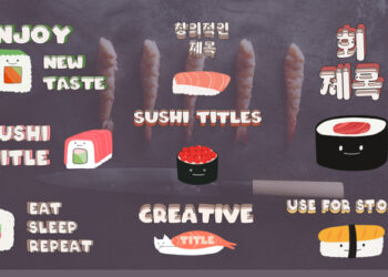 VideoHive Cartoon Sushi Titles for Premiere Pro 54250577