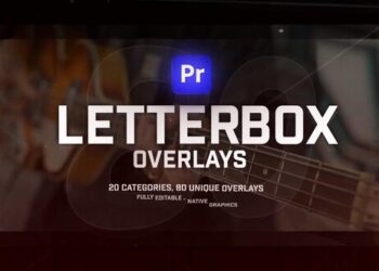 VideoHive Film LetterBox Overlays Pack For Premiere Pro: Old Film, Grunge, Gritty, Cinematic, Timeless Borders 54306060