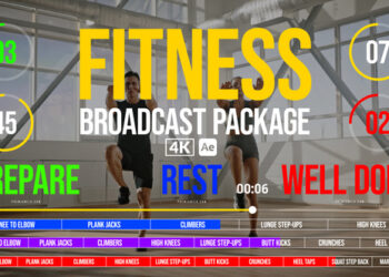 VideoHive Fitness Broadcast Package 54917718