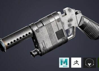 Weapon modeling for games Using Maya and Zbrush By GhostS Courses