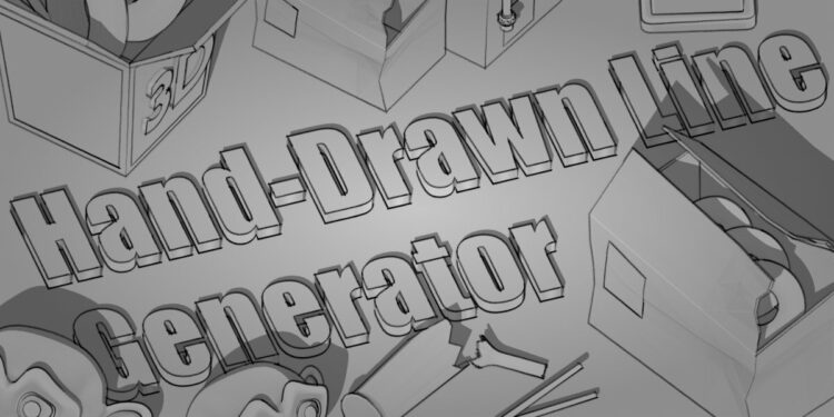 Blender Market Hand-Drawn Line Generator v2.8
