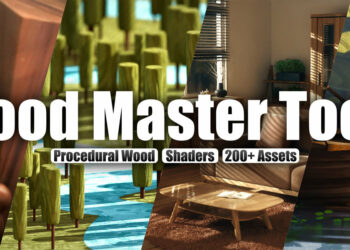 Blender Market Wood Master Tools - Procedural Wood, Shaders 200+ Assets v