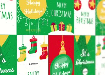 VideoHive Flat Style Christmas Stories 55397002