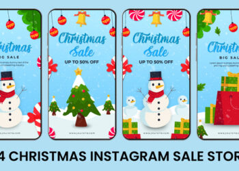 VideoHive Merry Christmas Sale Instagram Stories Template 55359229