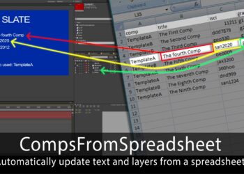 Aescripts CompsFromSpreadsheet 5 v5.22 (WIN+MAC)